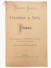 1870 Steinway   Sons Illustrated Catalog   Original Antique Piano Sales Pamphlet