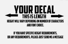 Custom Text Vinyl Lettering Sticker Decal Personalized -any Text - Any Name -  2