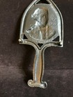 Black Cast Iron Geo Washington Trivet kitchen Utensil vm 9-17