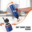 40 Oz Insulated Water Bottle Stainless Steel Camping Hiking Hydration