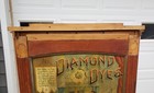Diamond Dyes Antique Display Cabinet With Rare Court Jester Litho Tin