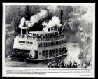 8 X 10 Press Photo   Paddle Wheel Dream Disneyland Ca The Mark Twain Steamboat