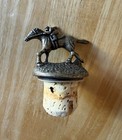 Blantons Bourbon Bottle Stopper Letter O Horse And Jockey Pewter Cork Topper