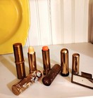 Vintage Lipstick Tubes  Revlon  Coty  Avon  Hazel Bishop  Lot Of Five