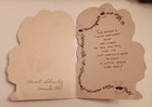 Vintage Hallmark Birthday Greeting Card Die Cut Bear With Flocking Used