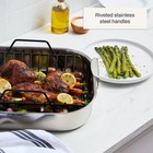 All-clad Specialty Stainless Steel Roaster   Nonstick Rack 16x13x5  Oven Safe 60