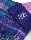 Victoria Secret Lilac Purple Cozy Plaid Scarf   Beanie Hat 2-pc Set New Vs112