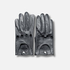 Bike Leather Vintage Black Leather Driving   Dress Gloves Men s Classic Snap