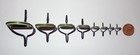 New Set Of 8 Fuji Vintage Bnhg Black Green Shock Ring Fishing Rod Guides  40-8 