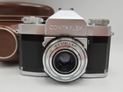 Vintage Zeiss Ikon Contaflex I 35mm Film Camera W  Tessar 45mm F2 8 Lens W  Case