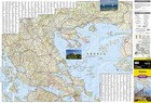 Greece Waterproof Topographic Travel Map Hiking Camping Adventure Island Guide