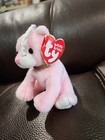 Ty Basket Beanie Baby     carnation The Cat 4  Plush New Mwmt s