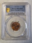 2000 Lincolncent Pcgs Ms64rb Minterror struck Through Grease Gold Shiel Trueview