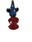 Rare Vintage Fantasia Sorcerer Mickey Glass Christmas Ornament Disney