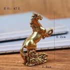 2  Brass Horse Figurine Statue House Office Table Decoration Animal Figurine Toy