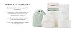 Esembly Try-it Kit - Cloth Diaper Starter Set W  Organic Cotton Diapers Size 1
