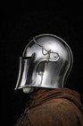 Medieval Barbuta Helmet Steel Knight Armor Cosplay Larp Renaissance Warrior Sca