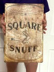 Vtg Embossed Square Snuff Advertising Sign Mason Tobacco Cigar Cigarette