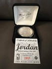 1999 Highland Mint Upper Deck Michael Jordan 1 Troy Oz  999 Fine Silver Coin Coa