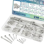 Cotter Pins Assortment Kit 304 Stainless Steel Split Pin 12 Sizes 230pcs Usa