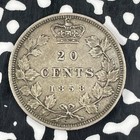 1858 Canada 20 Cents Lot jm1366 Silver  Nice 