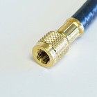 Yellow Jacket 15060 Plus Ii 1 4  Hd Black Charging Hose 60  Hca Straight X Angle