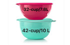 Tupperware Thatsa Bowl   Mega Bowl Set New 32   42 Cups Green Pinkish Red New