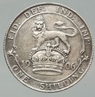 1906 Great Britain Edward Vii Uk Antique Vintage Old Silver Shilling Coin I92894