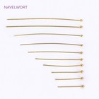 50pcs Lot Gold Plated Brass Pins Ball Flat Eye Head Jewelry Diy Beading
