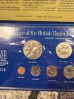 1974 British Virgin Islands Proof Set W  Sterling Silver  1 Coin   Royal Mint