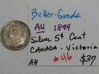 Au Better-grade 1899 Silver Canadian 5 Cent Coin  Queen Victoria    46