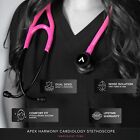 Apex Cardiology Stethoscope - Limited Edition   Lifetime Warranty   Black Steel