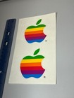 Vintage Apple Computer Logo Sticker Sheet   Macintosh Rainbow New Rare Authentic