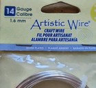 Nip 14g Silver Artistic Wire Tarnish Resistant Silver Plated 1 6mm  10feet 3m