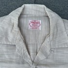 Vintage 50s Pilgrim Camp Collar Shirt Dan River Loop Button Mens M Well Worn