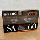 Lot Of 6 -tdk Sa60 Type Ii Blank Audio Cassette Tapes - Nos - Sealed 