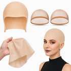 Latex Bald Cap Set With Nylon Wig Caps For Adult Halloween Cosplay Theater Stage