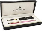 Fountain Pen - Medium   Fine Nib   Luxury Box  6 Ink Cartridges  Refill - P