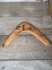 Vintage Aboriginal Carved Boomerang Genuine Throwing Boomerang Signed