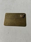 Vintage Metal Loyal Order Of Moose Life Membership Card Steel