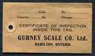 Canada Revenue Fwm67 Weights   Measures Inspection Document With Tag