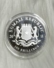 2011 Somalia Elephant 1 Oz  999 Silver Coin Somali Republic Bu African Wildlife