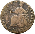 1787 M 32 3-x 4 Double Struck Draped Bust Left Connecticut Colonial Copper