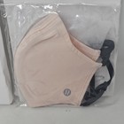 Lululemon Double Strap Face Mask One Size Pink - New In Package - Lot Of 2 