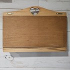 Vintage Wooden Heart Wall Hanging Mail Organizer   Key Holder - Country   