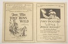 Mary Pickford 1925 Silent Film Tom Mix Movie Theater Flyer Herald Jack Hoxie