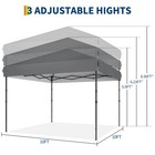 Pop-up Canopy Tent 10x10 Ft portable Shelterw  Wheeled Bag party Tents For Patio