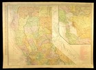 1911 Northern California Railroad Map Original Atlas Map San Francisco Dated