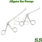 2 Pc Hartman Alligator Ear Forceps Serrated 3 5   5 5   Ent Surgical German Grad