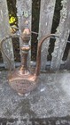 Antique Persian middle Eastern Hand Etched Copper Water Jug Pot